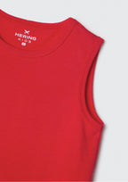 Camiseta Regata Básica Hering Infantil Vermelha - Masculina