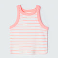 Regata Cropped em Ribana Rosa Hering Infantil - Feminino