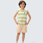 Regata Masculina Hering Infantil Listrada Masculina - Verde