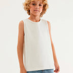 Regata Básica Hering Infantil Com Linho Masculina - Creme