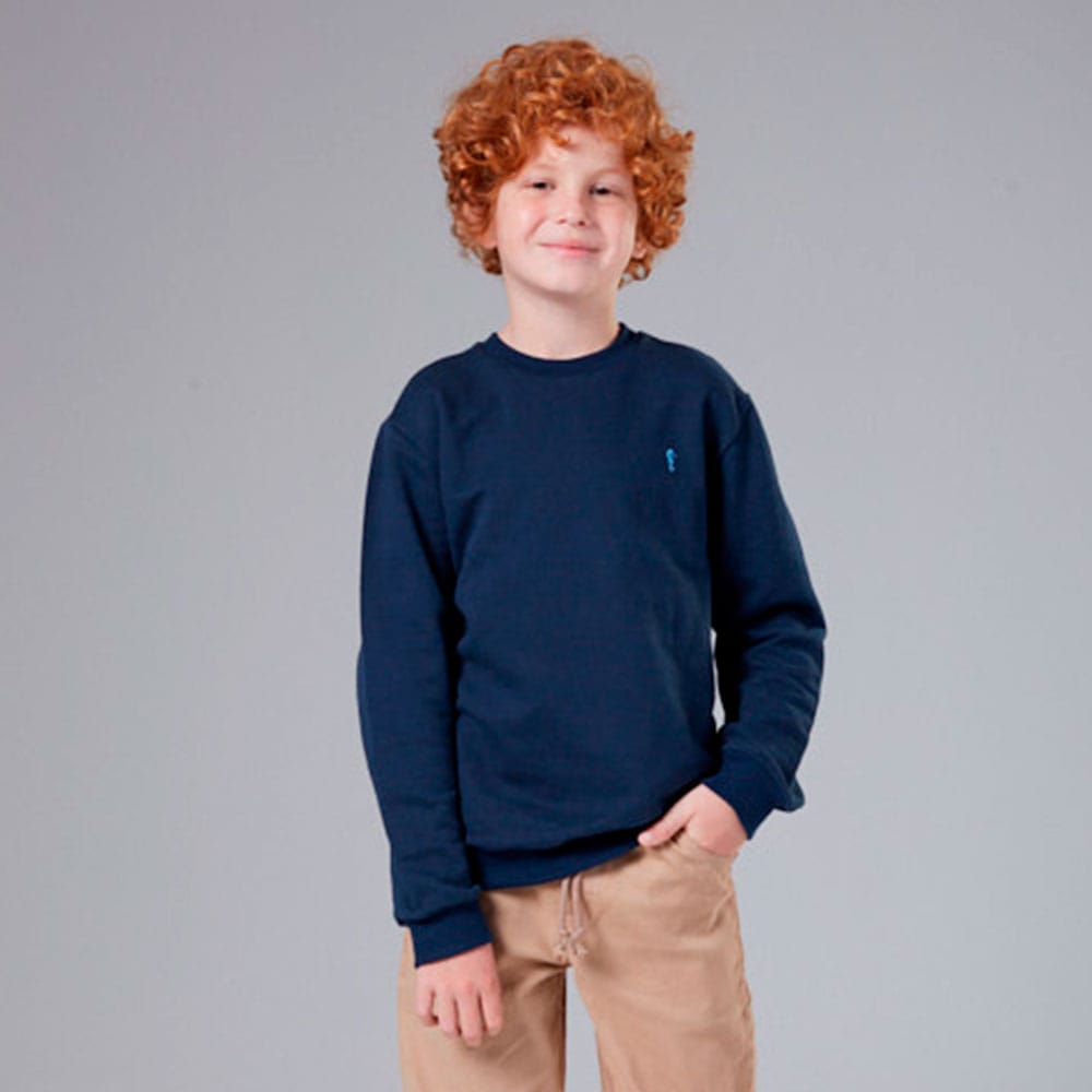 Camiseta Manga Longa Meia Malha Onda Marinha - Masculina