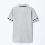 Camisa Polo Manga Curta Hering Com Bordado Masculino - Cinza