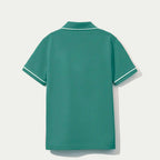 Camisa Polo Hering Kids Básica Com Bordado Masculina- Azul
