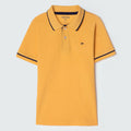 Polo Manga Curta com Peixinho Amarela Hering Infantil - Masculino