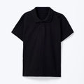 Camisa Polo Manga Curta Preta Piquet Hering Infantil - Masculina