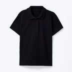 Camisa Polo Manga Curta Preta Piquet Hering Infantil - Masculina