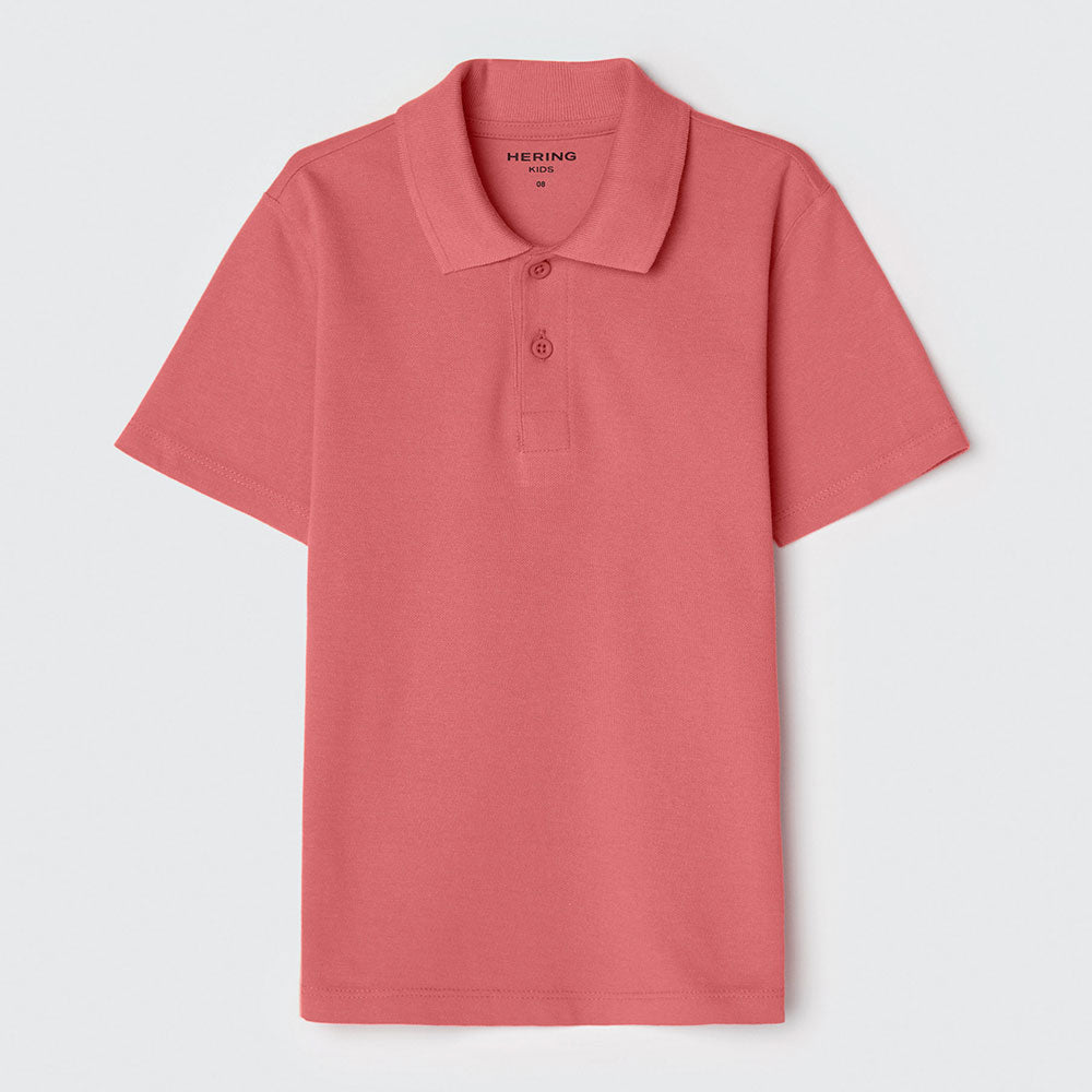 Camisa Polo Básica Vermelha Hering Infantil - Masculina