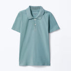 Camisa Polo Manga Curta Hering Em Piquet Masculino - Azul Esverdeado