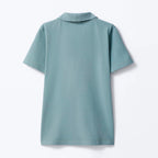 Camisa Polo Manga Curta Hering Em Piquet Masculino - Azul Esverdeado