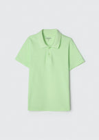 Camisa Polo Básica Verde Claro Hering Infantil - Masculina