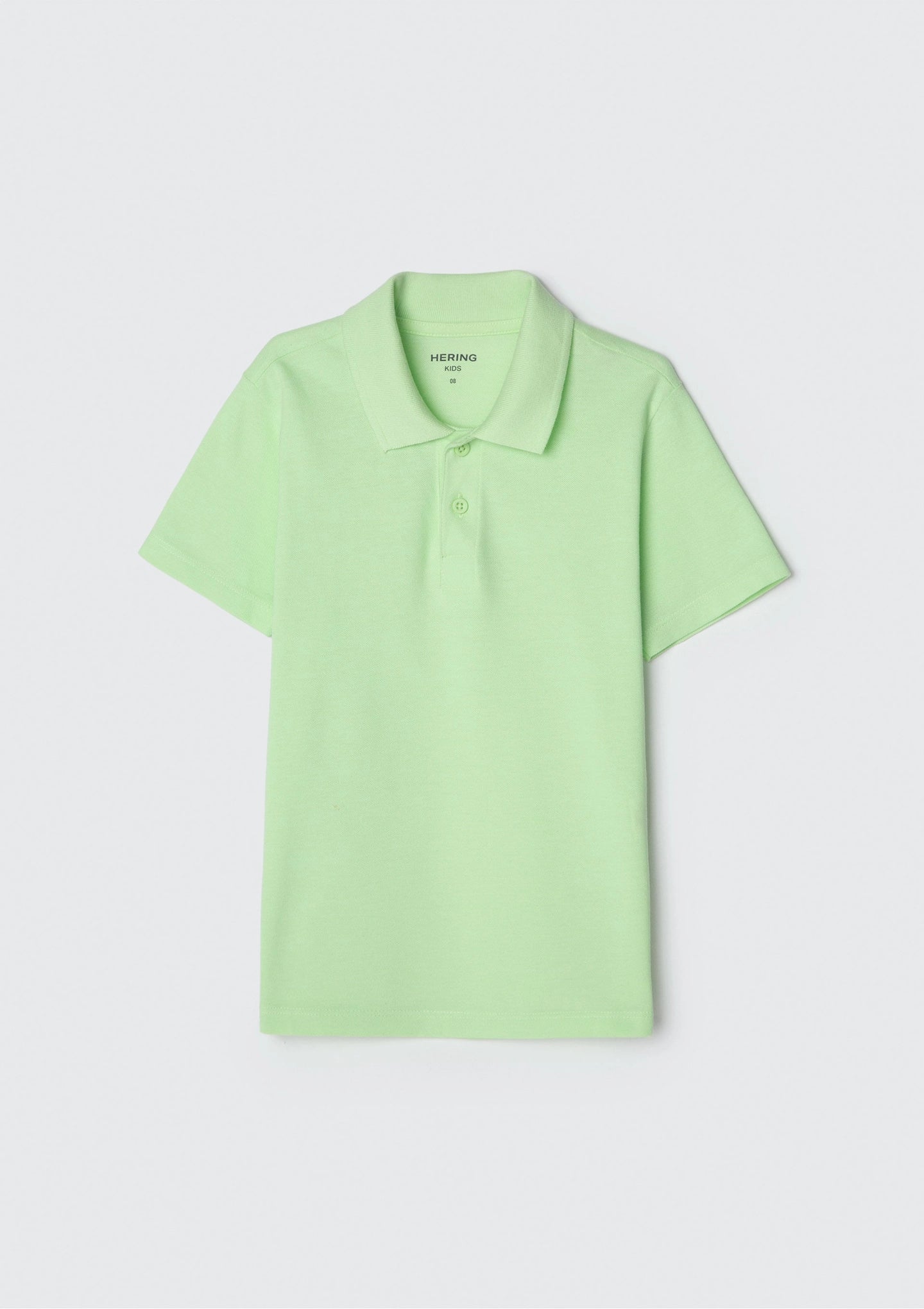 Camisa Polo Básica Verde Claro Hering Infantil - Masculina
