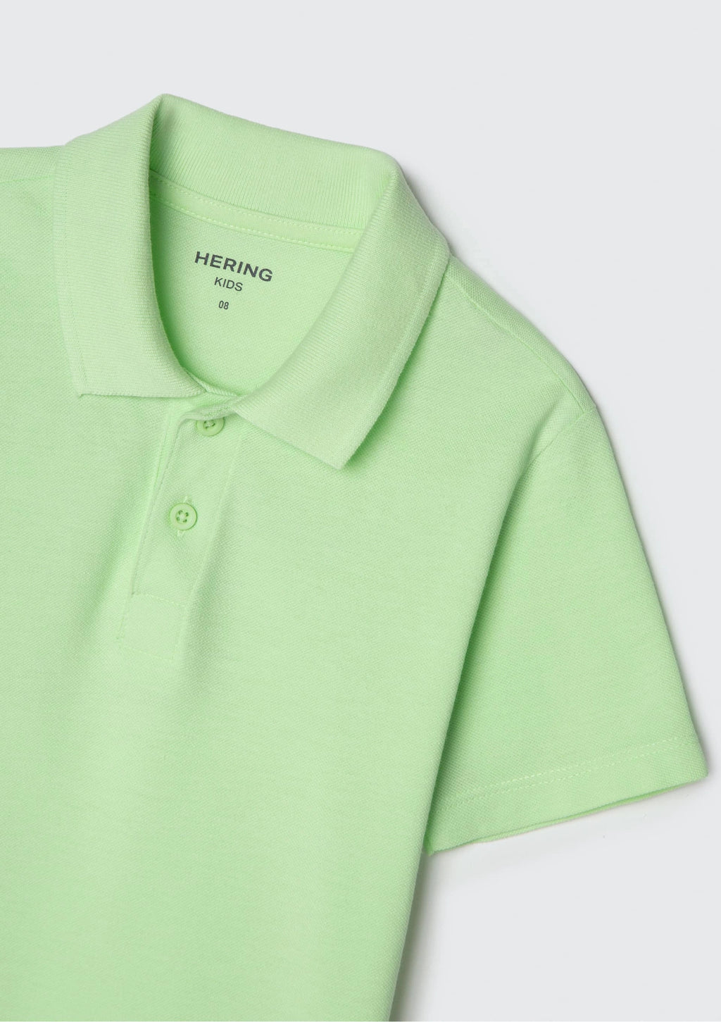 Camisa Polo Básica Verde Claro Hering Infantil - Masculina