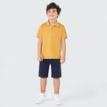 Camisa Polo Básica Mostarda Hering Infantil - Masculino