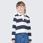 Blusa Polo Manga Longa Full Of Kindness Hering Infantil - Feminina
