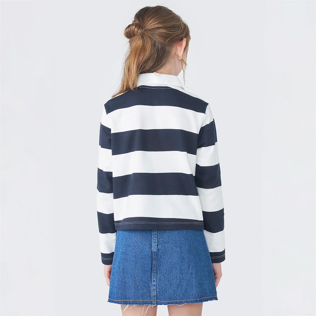 Blusa Polo Manga Longa Full Of Kindness Hering Infantil - Feminina