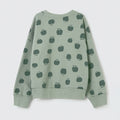 Blusão Moletom Estampado Maçã Verde Hering Infantil - Feminino