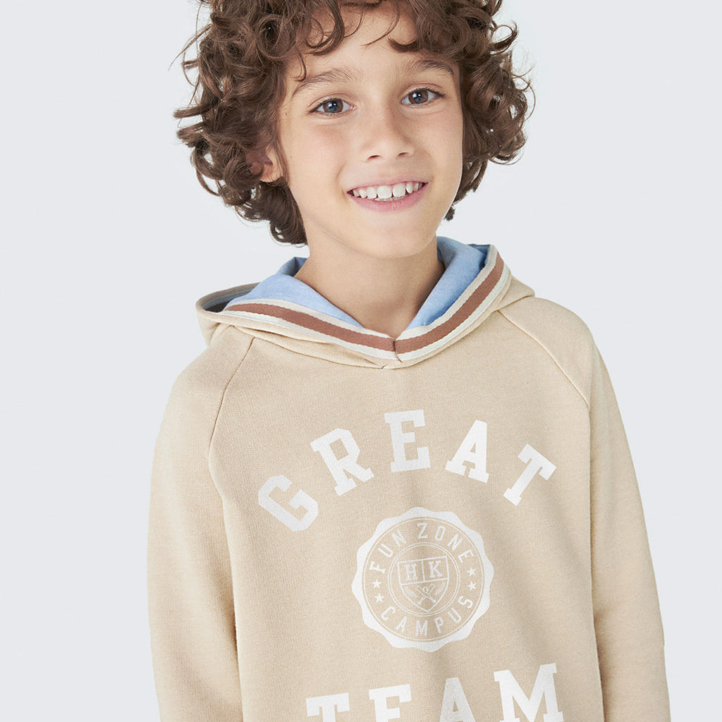 Blusão Manga Longa com Capuz Great Team Hering - Masculino