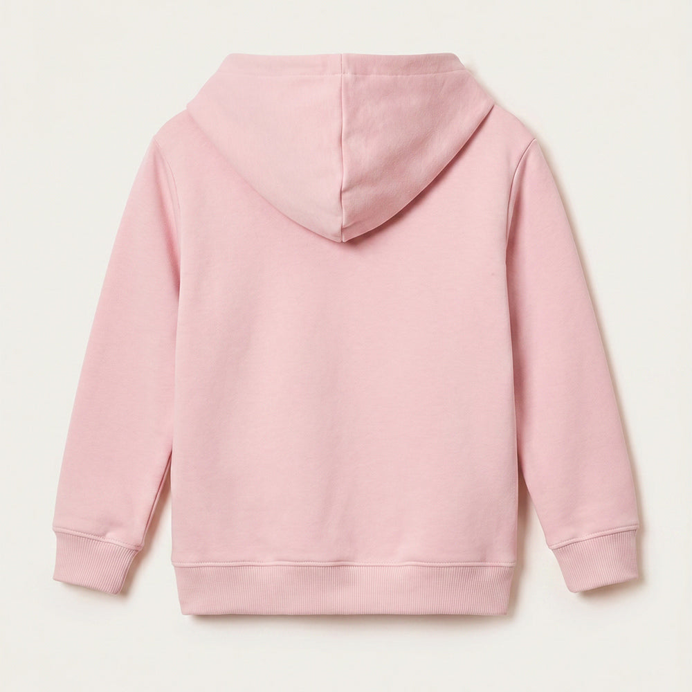 Jaqueta Básica Infantil Com Capuz Hering Kids Feminina - Rosa