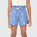 Shorts Clochard Estampado Azul Sol Hering Infantil - Feminino