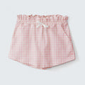 Shorts Clochard Estampado Rosa Xadrez Hering Infantil – Feminino