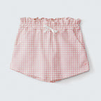 Shorts Clochard Estampado Rosa Xadrez Hering Infantil – Feminino