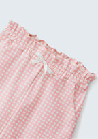 Shorts Clochard Estampado Rosa Xadrez Hering Infantil – Feminino