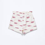 Shorts Clochard Estampado Hering Kids Feminino – Creme
