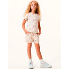 Shorts Clochard Estampado Hering Kids Feminino – Bege