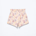 Shorts Clochard Estampado Hering Kids Feminino – Bege