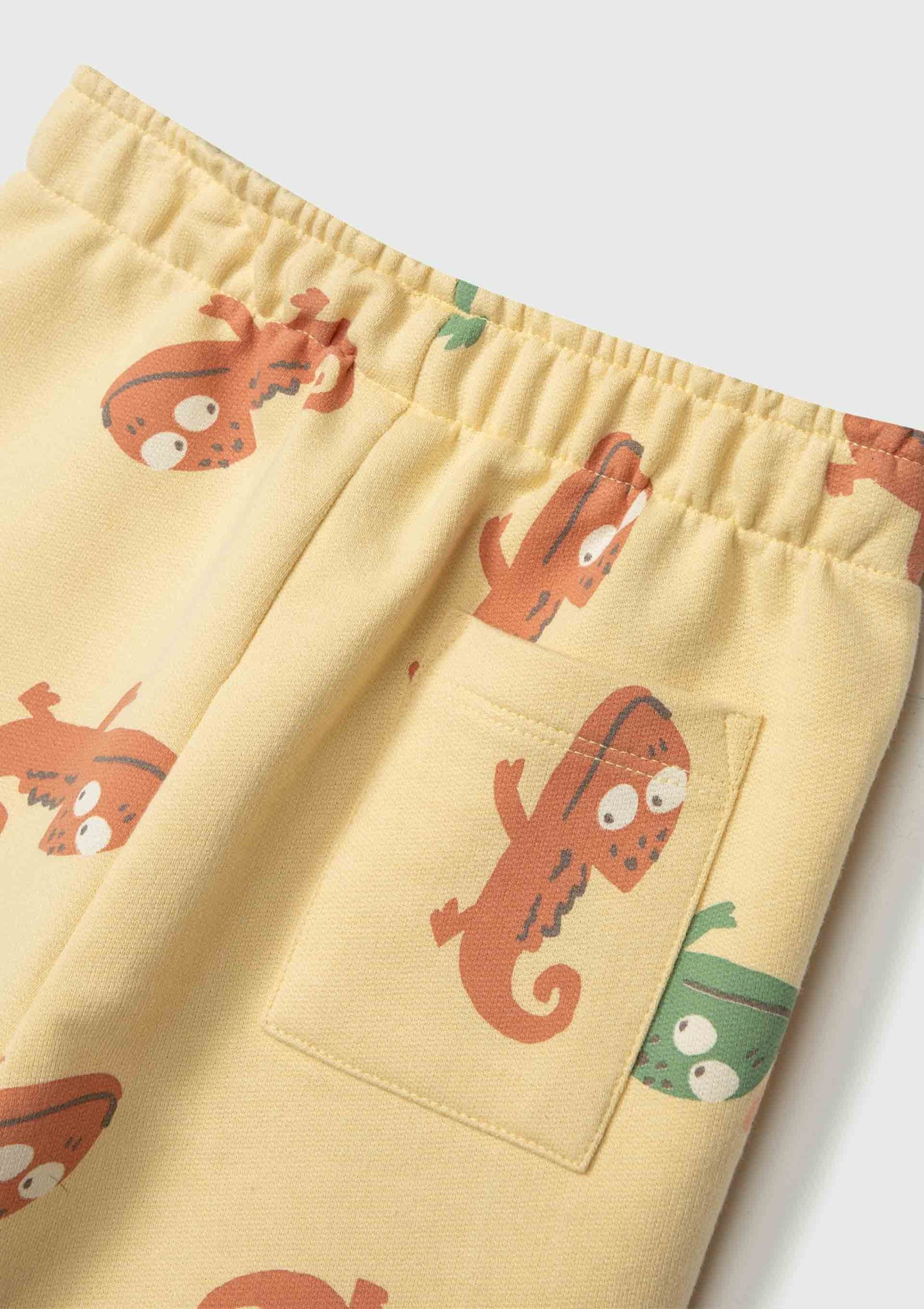 Shorts Moletom Estampado Camaleão Hering Infantil - Masculino