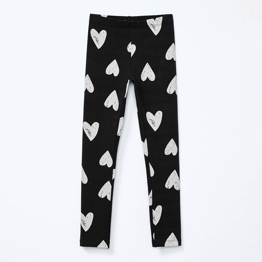 Calça Legging Estampada Corações Hering Infantil - Feminina
