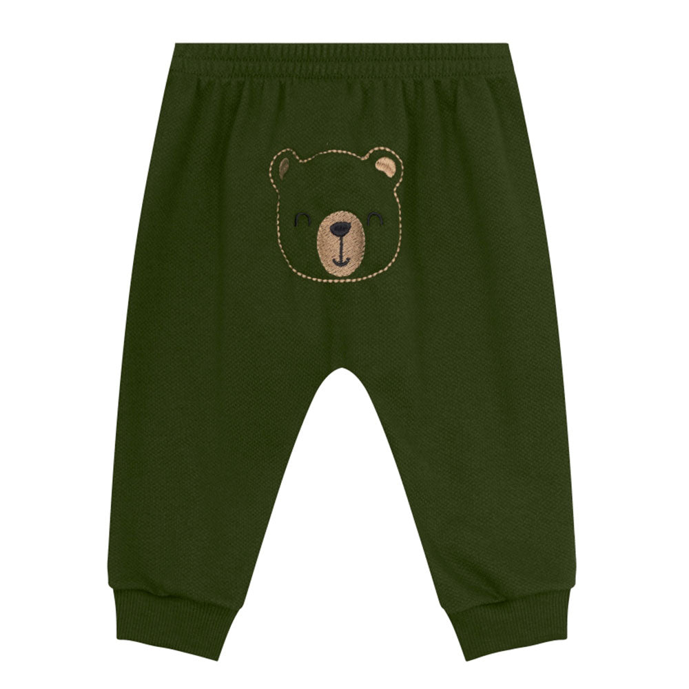 Calça Saruel Bordada Verde Brandili - Masculina