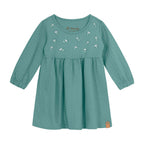 Vestido Cotton Texturizada Bordado Verde Brandili - Feminino