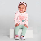 Conjunto Moletom e Legging Bordado Cute Heart Brandili - Feminino