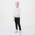 Calça Legging Em Moletom Peluciado Hering Infantil Feminina - Preta