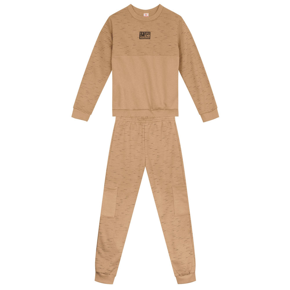 Conjunto Moletom Blusão e Calça Jogger Future Us Brandili - Masculino