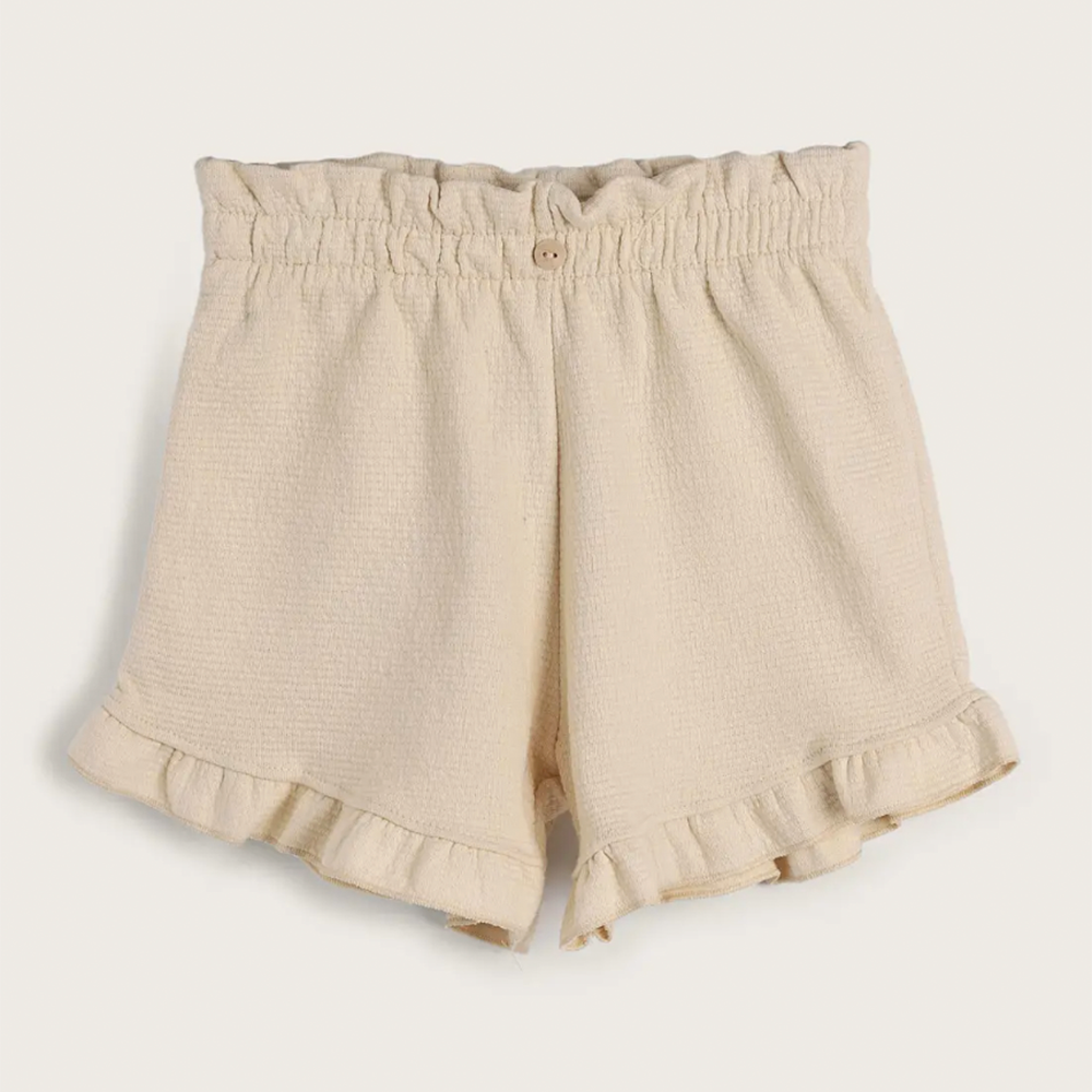 Shorts Texturizado Bege Hering Infantil - Menina