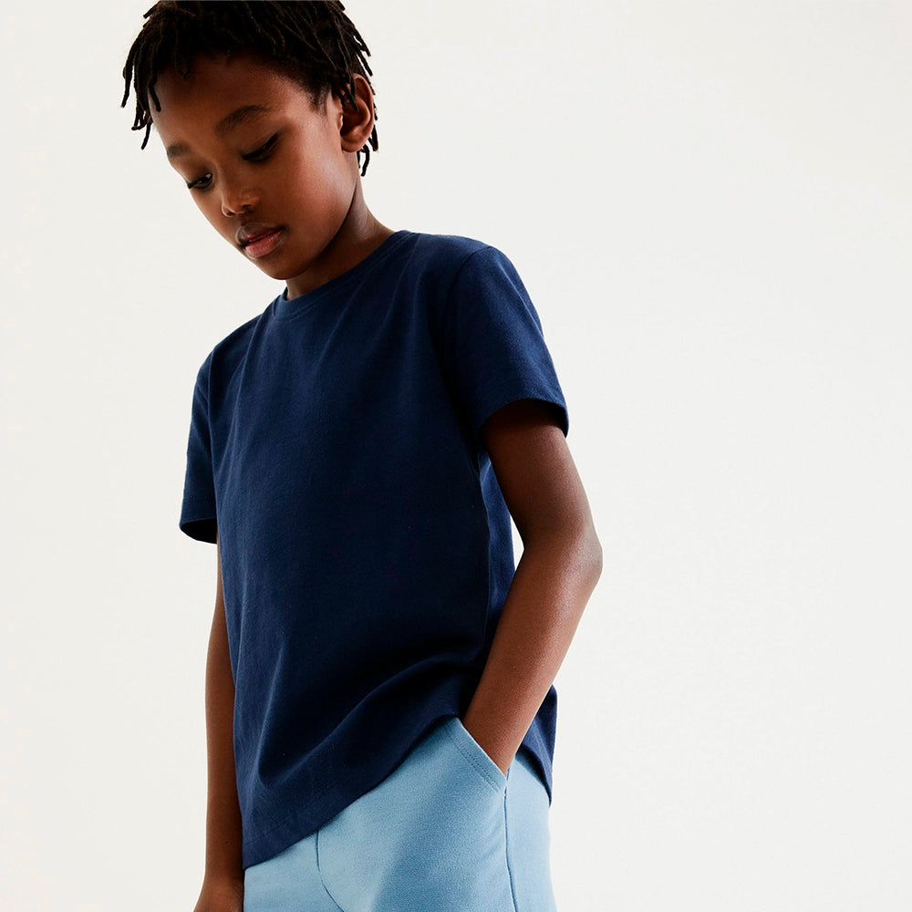 Bermuda Em Moletom Hering Básica Masculina - Azul