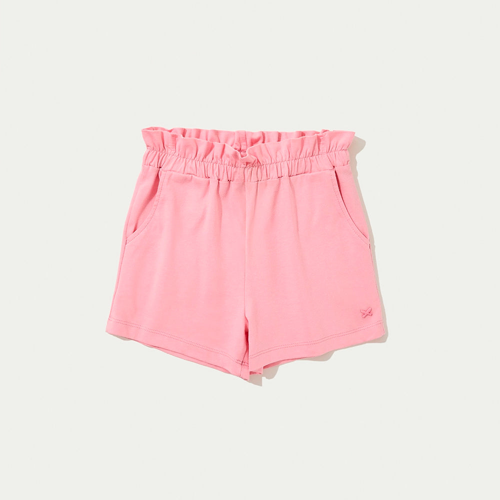 Shorts Clochard Hering Moletom Feminino - Rosa