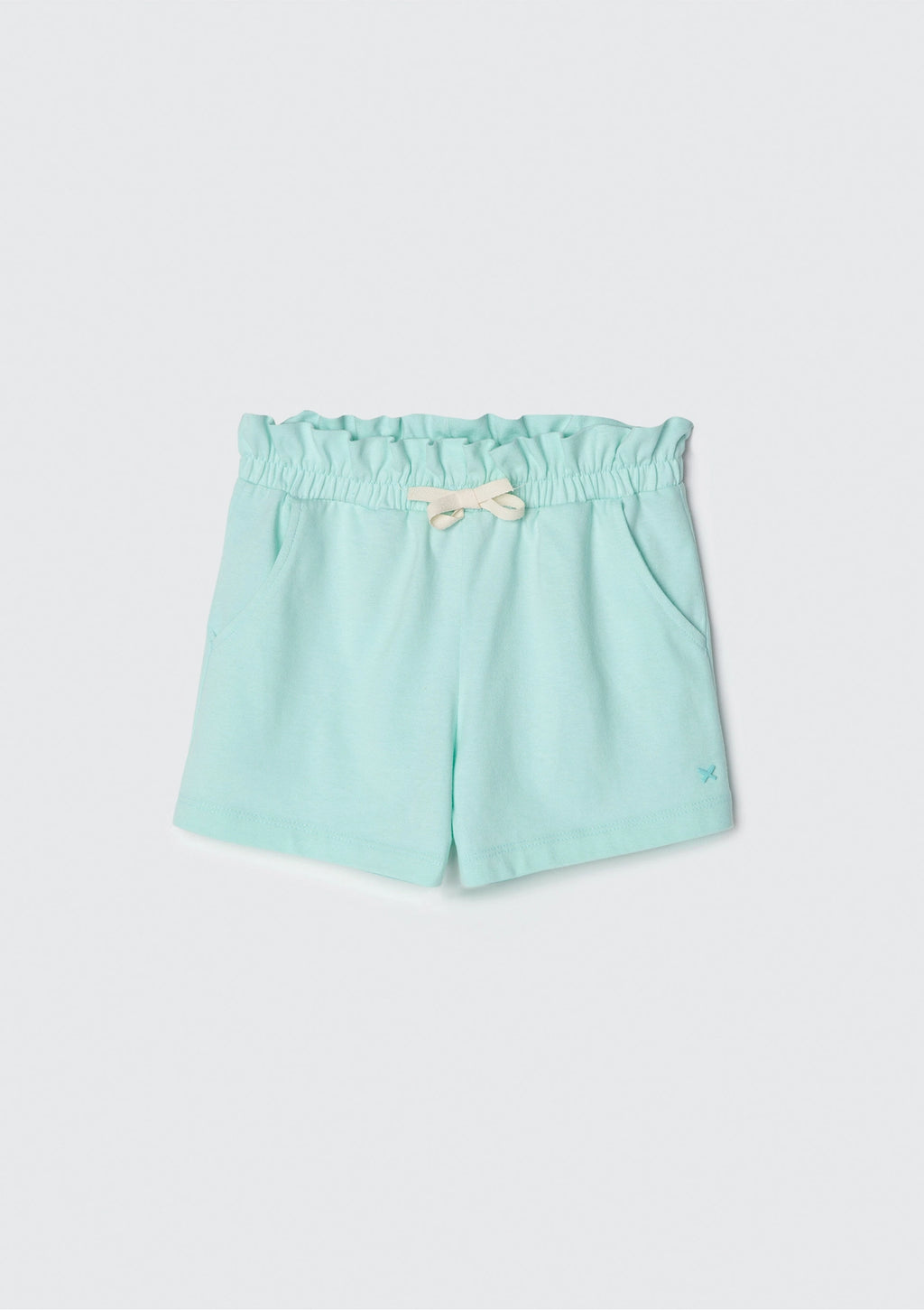 Shorts Clochard Verde Água Liso Hering - Feminino