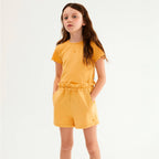 Shorts Clochard Hering Kids Feminino - Amarelo