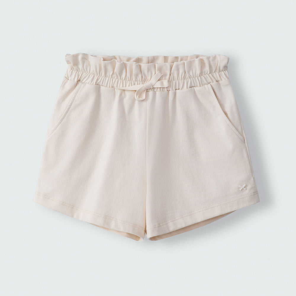 Shorts Clochard Bege Liso Hering Infantil - Feminino