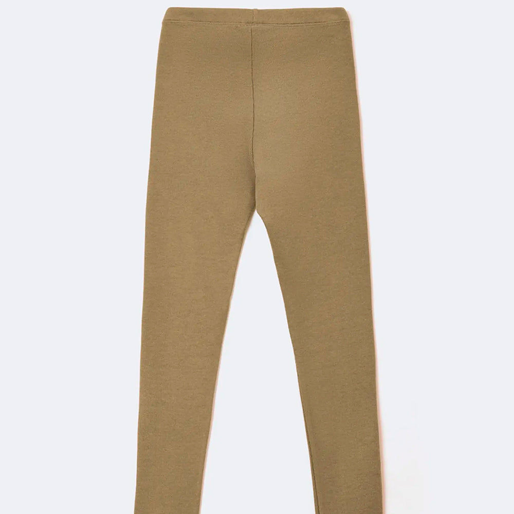 Calça Legging Em Ribana Hering Kids Básica Feminina - Verde