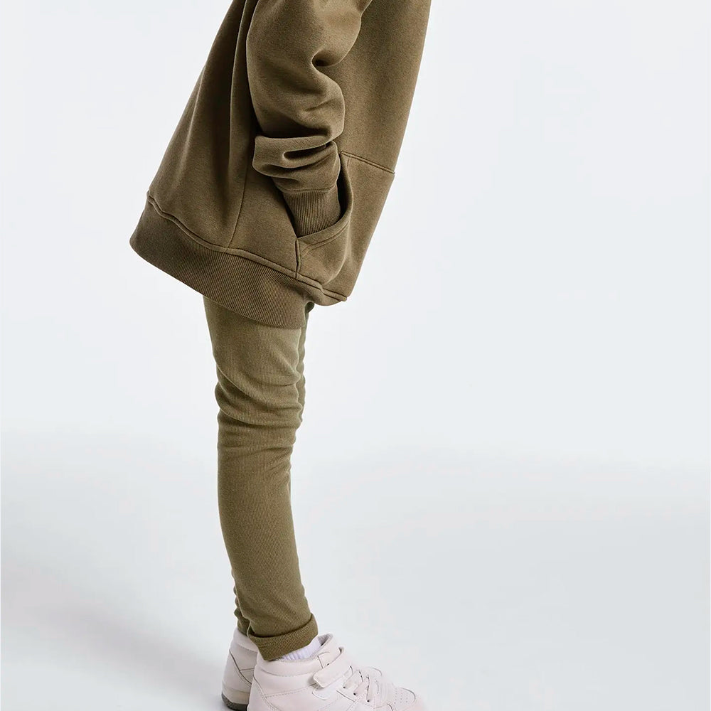 Calça Legging Em Ribana Hering Kids Básica Feminina - Verde
