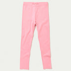 Calça Legging Hering Kids Em Ribana Feminina - Rosa