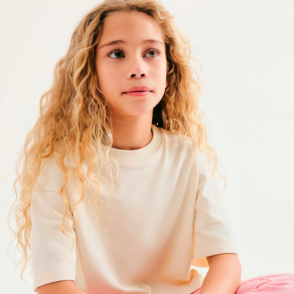 Calça Legging Hering Kids Em Ribana Feminina - Rosa