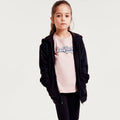 Calça Legging Em Ribana Hering Kids Básica Feminina - Preto