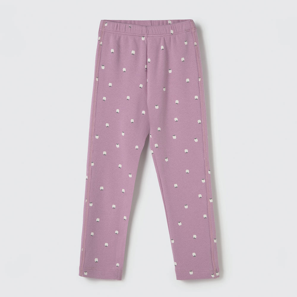 Calça Legging Estampada Lilás Hering Infantil - Feminina