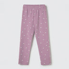 Calça Legging Estampada Lilás Hering Infantil - Feminina