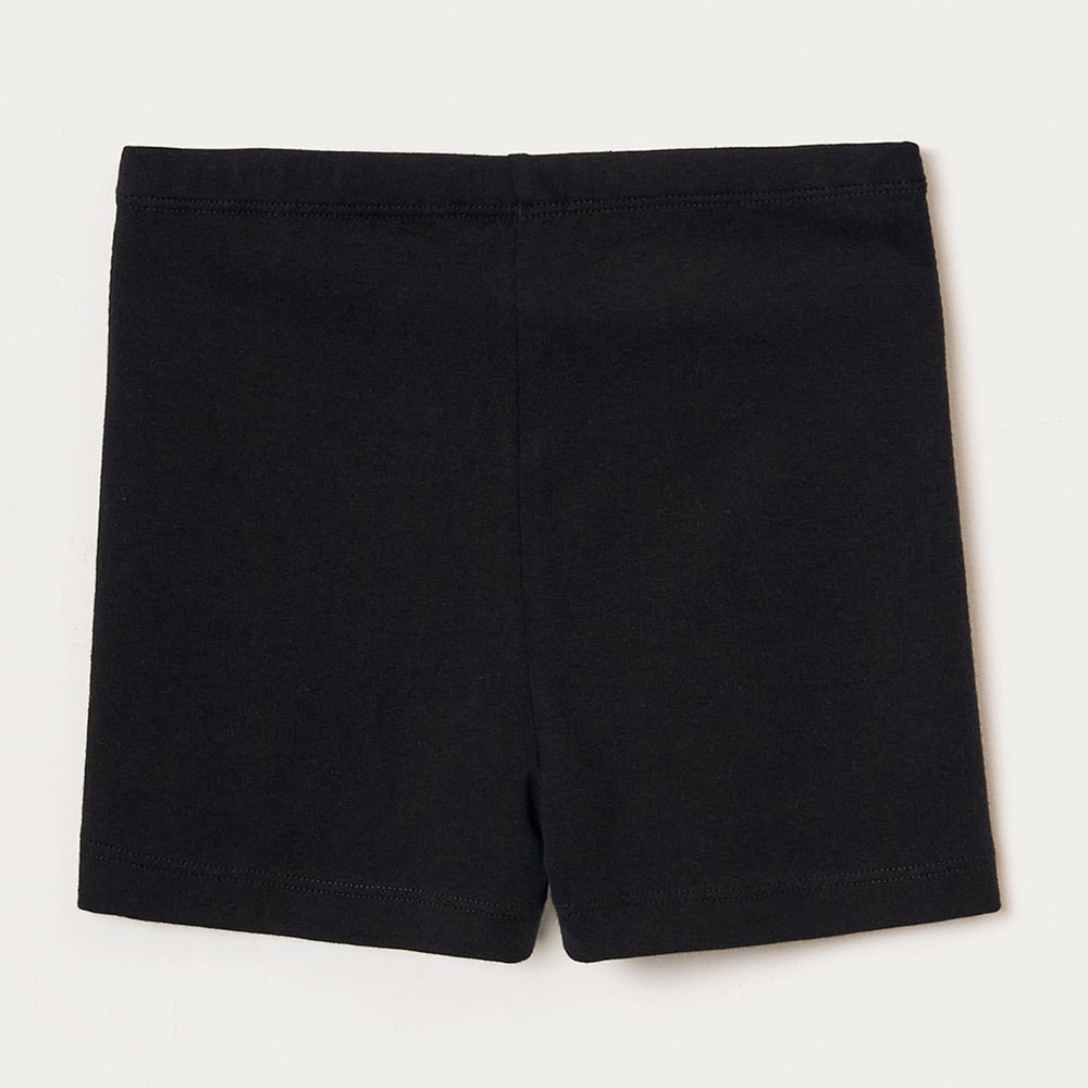 Shorts Curto Infantil Hering Kids Feminino - Preto
